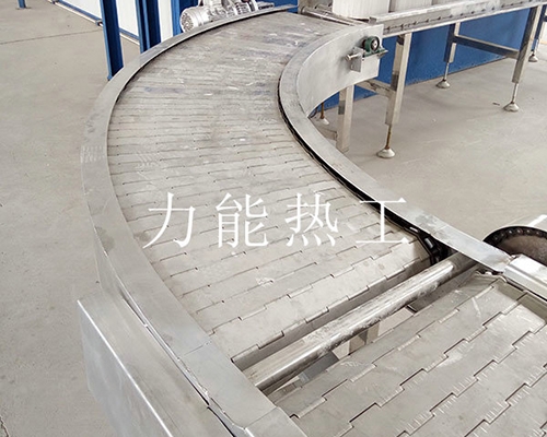 海南不锈钢链板转弯输送机